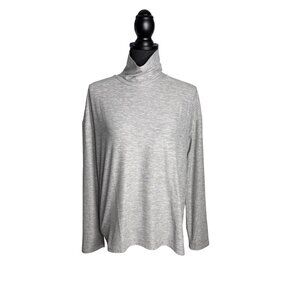 Freedom Trail By Kyodan Womens Gray Turtleneck Pullover Top L